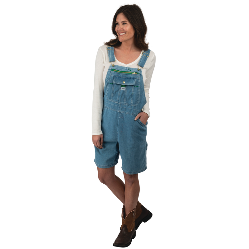 Liberty® Women's Denim Stonewashed Bib Shortall image number 5