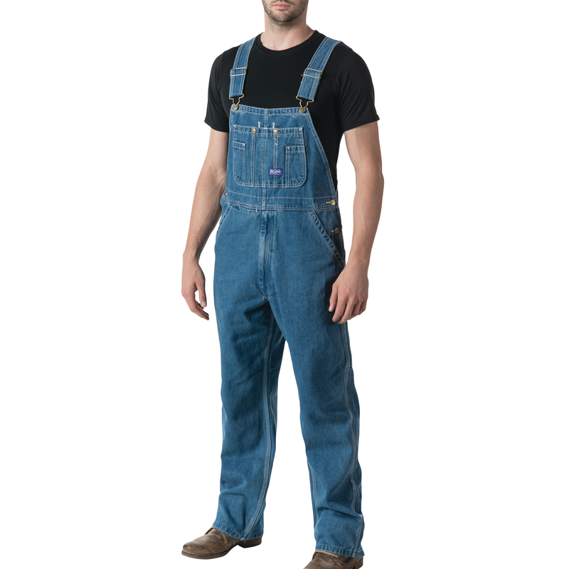 Mens stonewashed outlet overalls