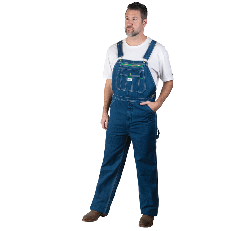 Men s Stonewashed Denim Bib Overalls Liberty