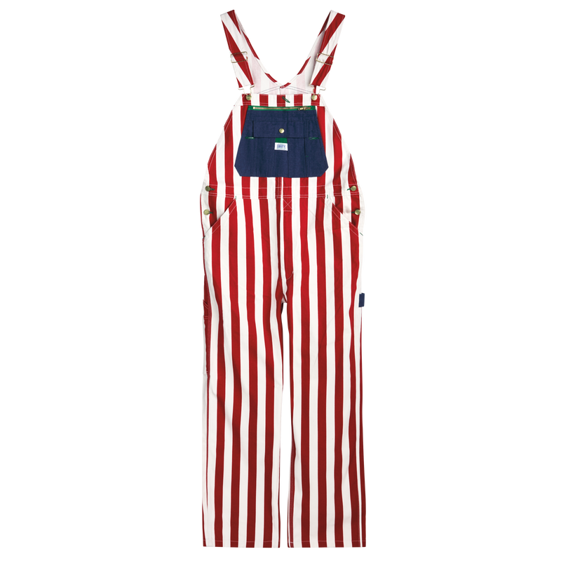 Liberty Men's American Flag Bib Overalls image number 0