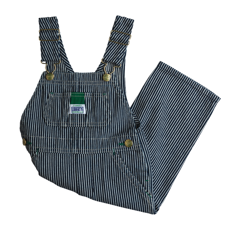 Liberty® Infant Hickory Stripe Bib Overalls image number 1