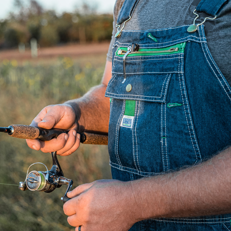 Liberty® Stonewashed Denim Bib Overalls image number 2