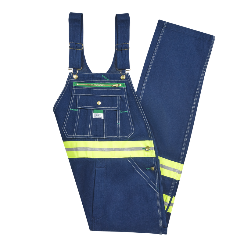 Blue hi clearance vis overalls