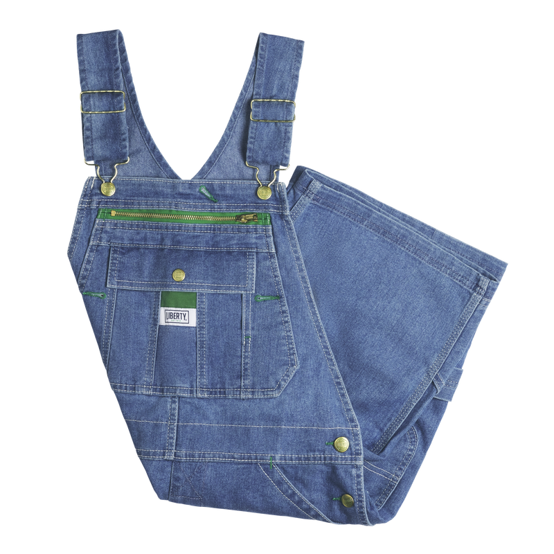 Liberty® Women's Denim Stonewashed Bib Shortall image number 0