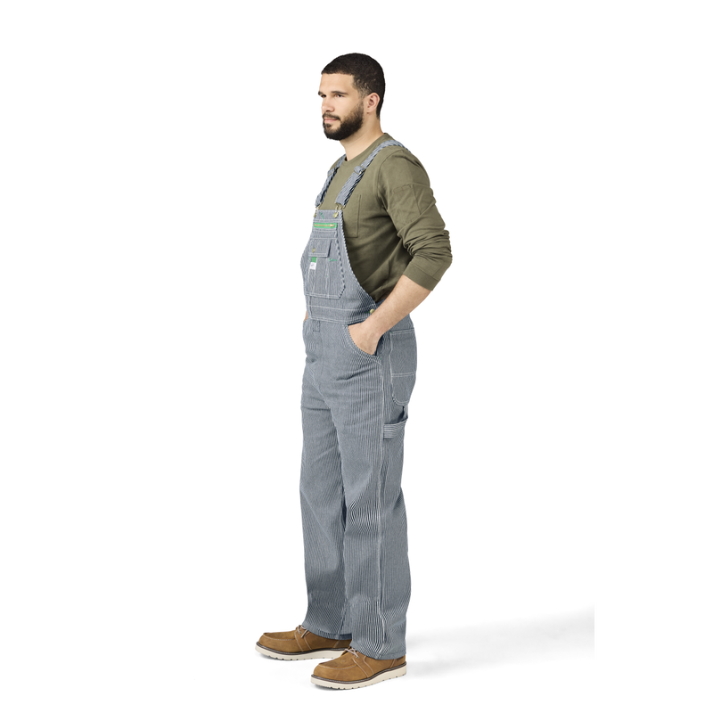Liberty&reg; Hickory Stripe Bib Overalls image number 9