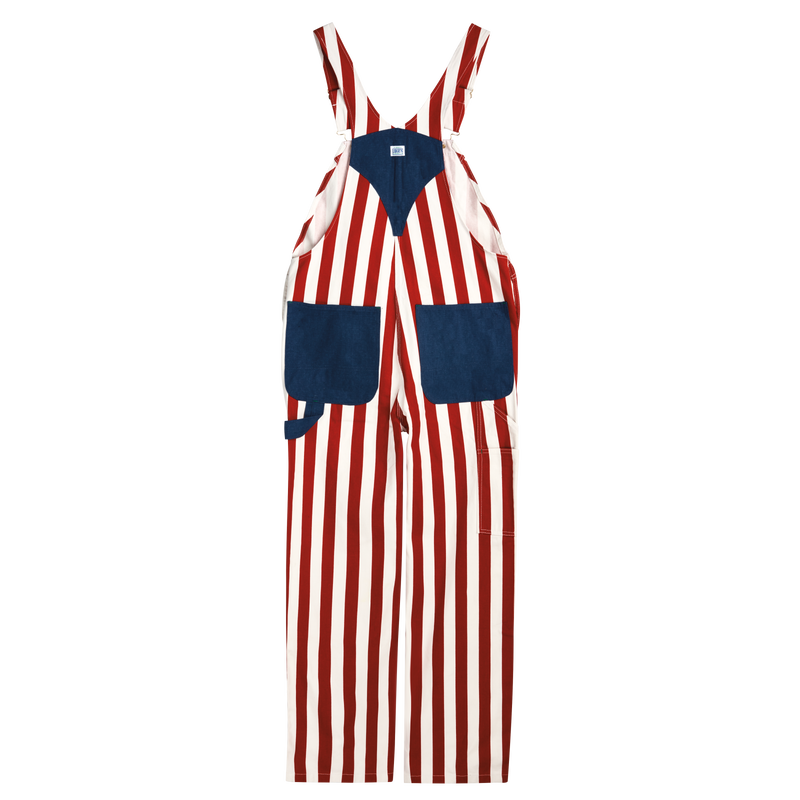 Liberty Men's American Flag Bib Overalls image number 2