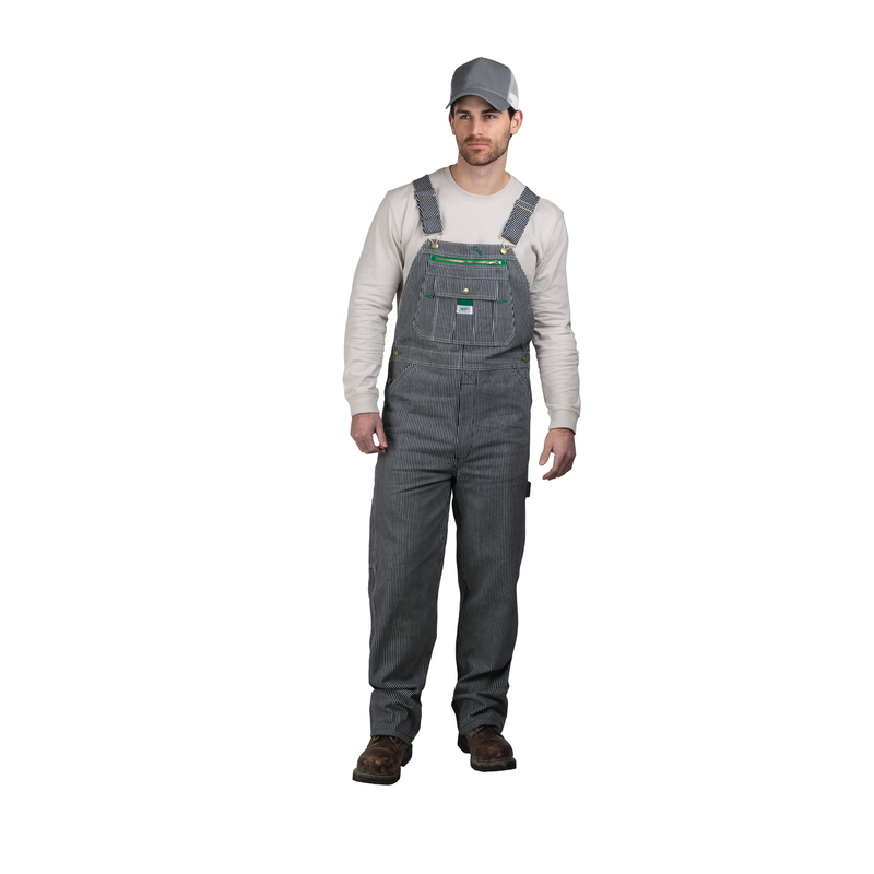 Men's Hickory Stripe Bib Overalls